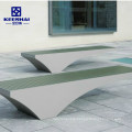 Custom Made Outdoor Modern Stainless Steel Park Seating Bench